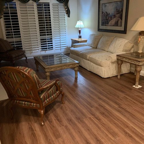 New hardwood flooring in Palm Desert, California by Royalty Floors & Blinds